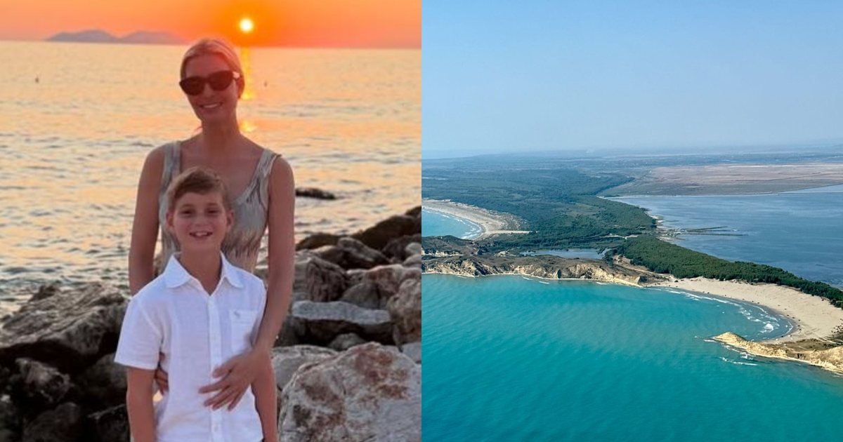 “Zemër e kuqe”/ Vajza e Donald Trump ‘rikthehet’ në Vlorë, e gjithë vëmendja tek Sazani (FOTOT)