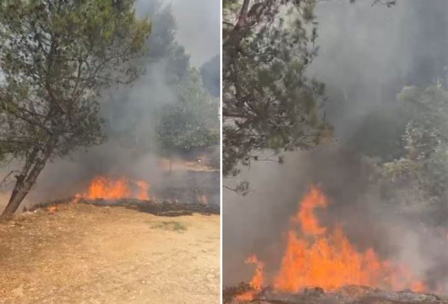 Zjarr në kishën e Kakavijës, flakët rrezikojnë të përhapen edhe në banesat përreth