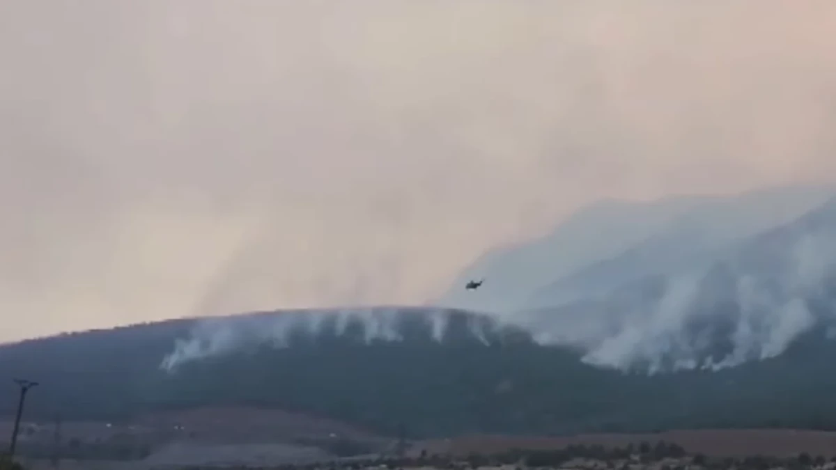 “Zjarri në Kalasë të Delvinës, serioz”,Ministria e Mbrojtjes:Zjarrfikësit dhe helikopteri ‘Black Hwak’ në ‘luftë’ për..