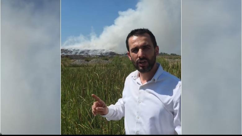 Zjarri në landfillin e Elbasanit, Lapaj: Tym dhe ndotje me paratë e korrupsionit