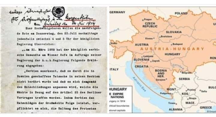 1914/ Ultimatumi që Austro-Hungaria i dha Serbisë!