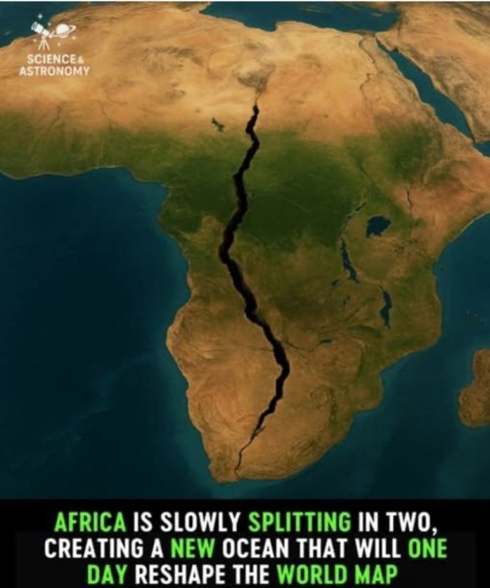 Afrika po ndahet më dysh: Çarja e madhe do të krijojë një oqean të ri