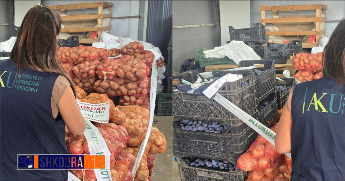 AKU Shkodër bllokon 3 ton fruta- perime jashtë kushteve të ruajtjes, vendosen 8 gjoba për shkelësit…