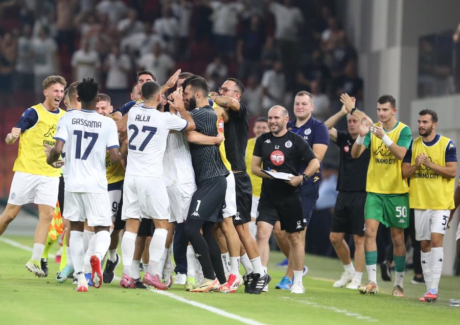 Dinamo bën mrekullinë, mund gjigantët e Hajduk Split dhe kualifikohet në play off-et e Conference League