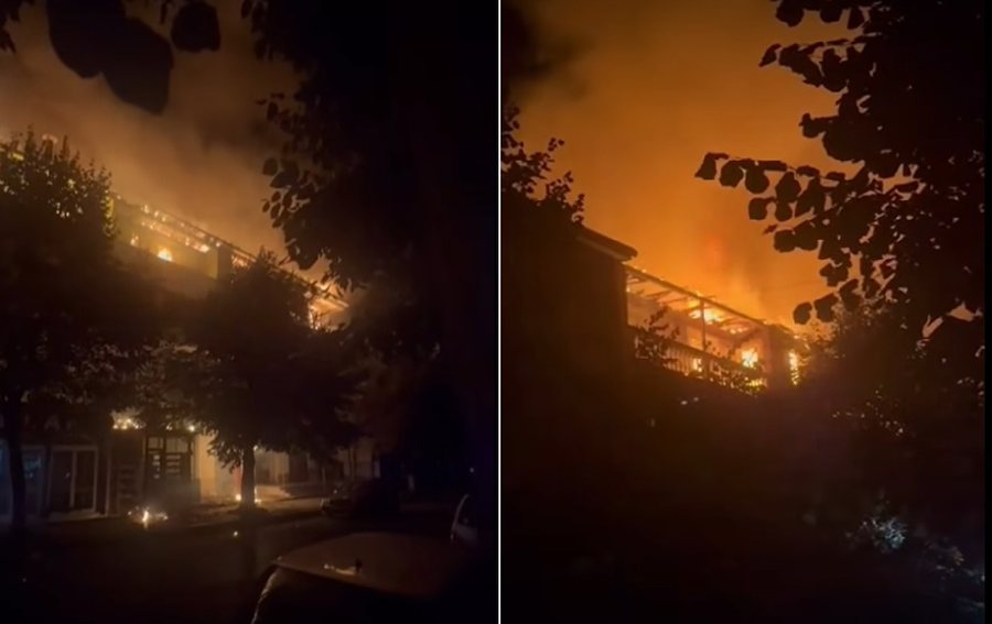 Dramatike në Peshkopi: Pallati përfshihet nga flakët, raportohet për 8 apartamente të djegura