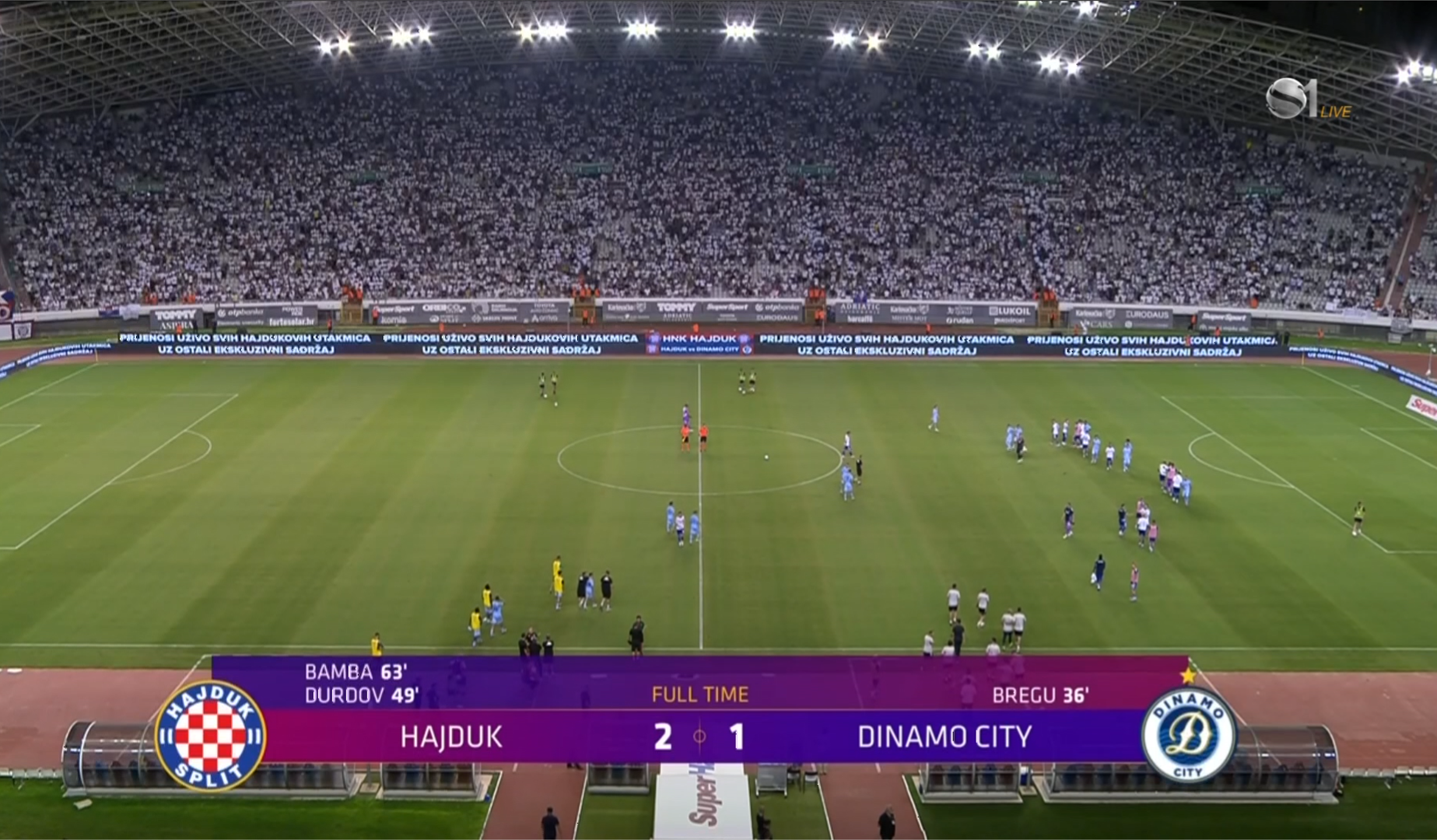 Hajduk Split-Dinamo vendos rekordin për ndeshjet e Europës, shqiptarët ia hodhën paq në ferrin kroat