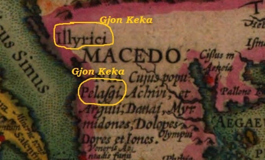 Harta e rrallë e vitit 1609, dëshmi e lashtësisë së arbërorëve