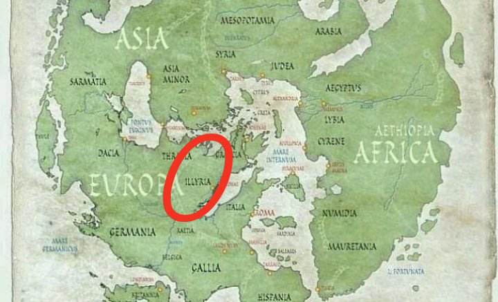 Hartë e lashtë romake, ‘Illyria’ mbizotron në hapsirën e gadishullit Ballkanik!