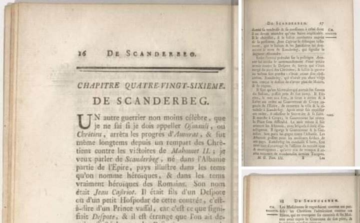 Histori për Skënderbeun nga Volteri, filozof francez