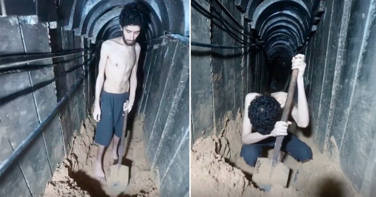 Horror me videon e Hamasit/ Pengu hap varrin e tij në një tunel: Po vdes, nuk kam ngrënë prej ditësh!