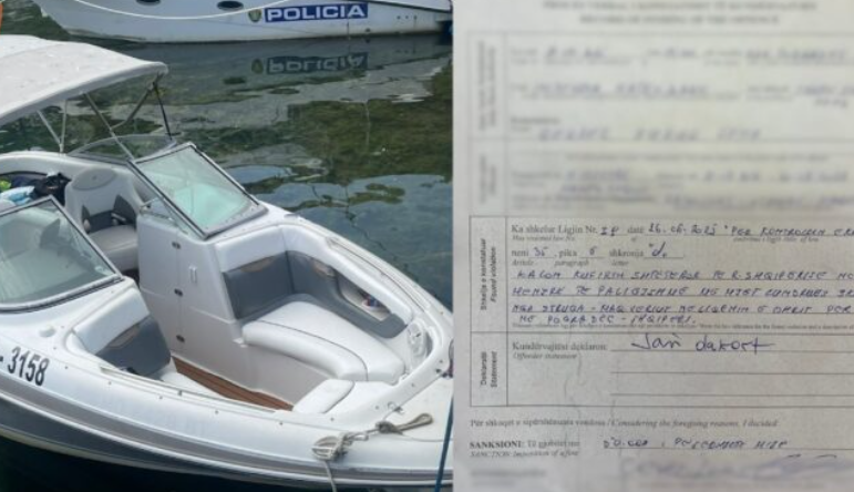 Kaluan vijën kufitare në mënyrë të paligjshme, bllokohet skafi me 7 persona në Pogradec