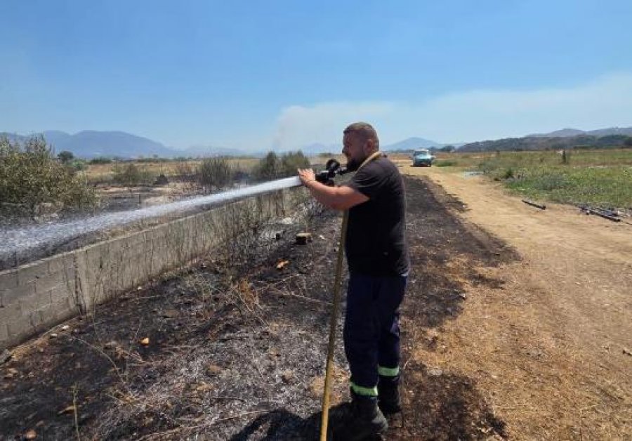 Komandanti i zjarrfikëses së Delvinës në spital me plagë djegieje