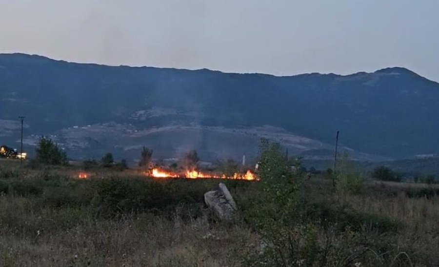 Kukës/ Bie zjarr në Kodër Lumë, ndërhyjnë banorët