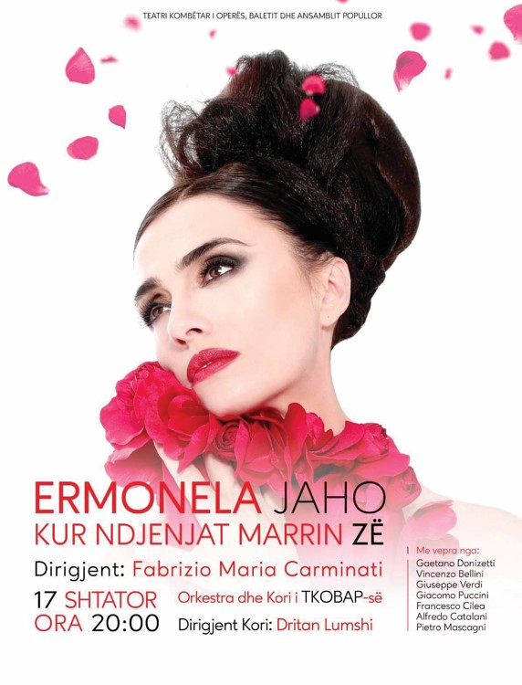 “Kur ndjenjat marrin zë” rikthen Ermonela Jahon në TKOB, një udhëtim i rrallë muzikor me kryevepra botërore