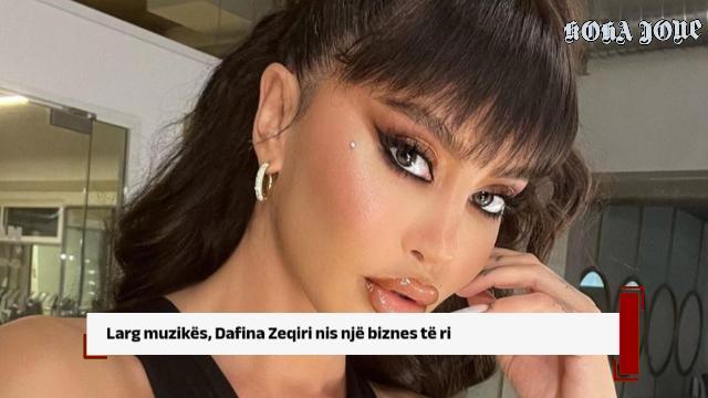 Larg muzikës, Dafina Zeqiri nis një biznes të ri