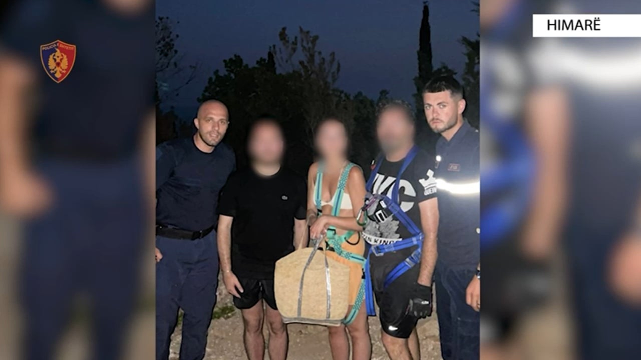 Mbeten të bllokuar në një zonë të thepisur në plazhin e Akuariumit, policia i vjen në ndihmë tre turistëve të huaj