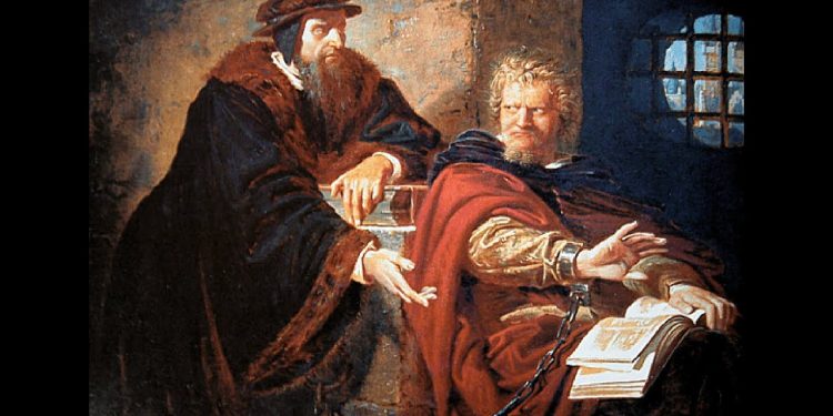 Michael Servetus, teologu që u martirizua për kritikat ndaj doktrinës së trinitetit dhe pagëzimit të foshnjave￼