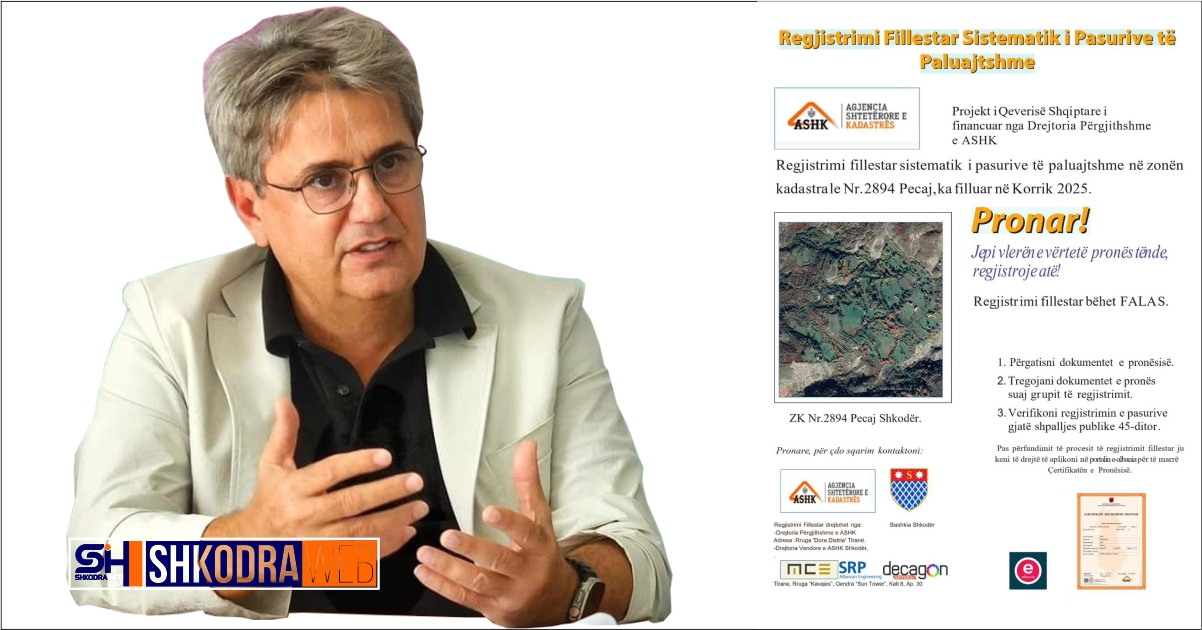 Projekti i regjistrimit fillestar në Bashkinë Shkodër, ja çfarë duhet të dini në zonat ku do të kryhet…