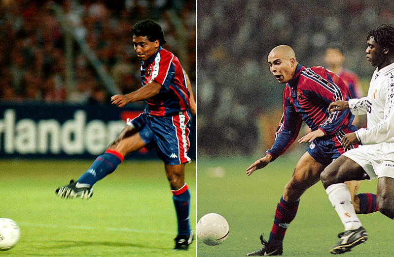 Ronaldo 47 – Romario 41, dy brazilianët që magjepsën te Barcelona me golat e tyre