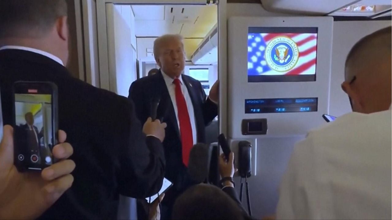 “SHBA fiton para nga lufta në Ukrainën, por kjo nuk na intereson”/ Trump kërkon armëpushim, flet për gazetarët në Air Force One: Do të mërzitem nëse…