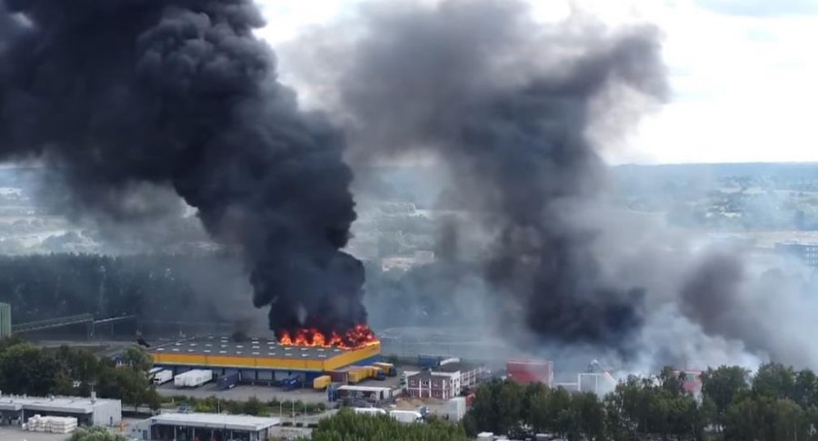 Shpërthim dhe zjarr në Hamburg të Gjermanisë