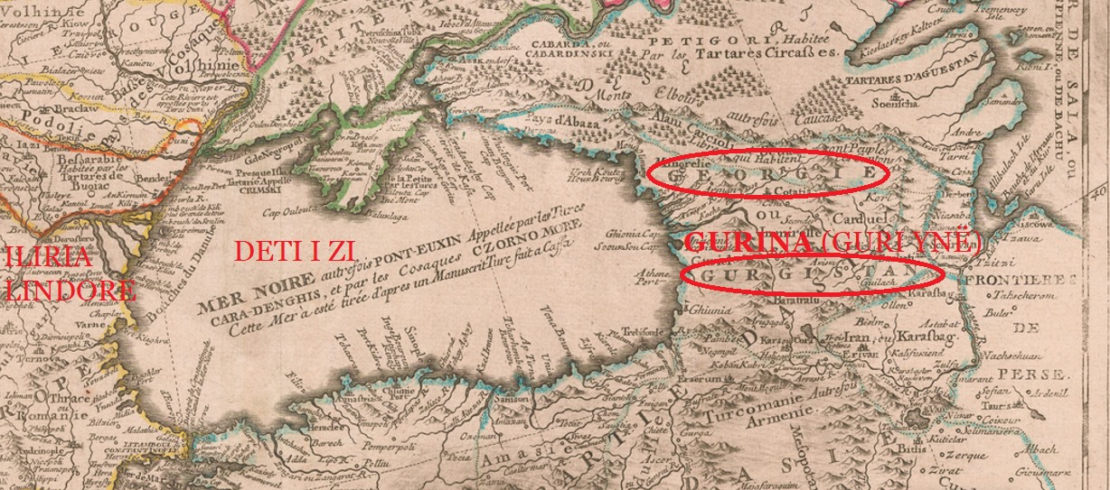 Si u shndërrua Guria – Gurina (Guri Ynë) në Georgie, Gurgistan e Gjeorgji, një periudhë edhe Gruzi (Gurëzi)