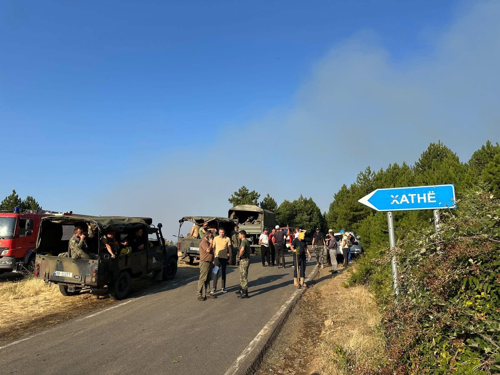 Situata me zjarret në vend/Kërkohet ndërhyrje me helikopter në fshatin Xath