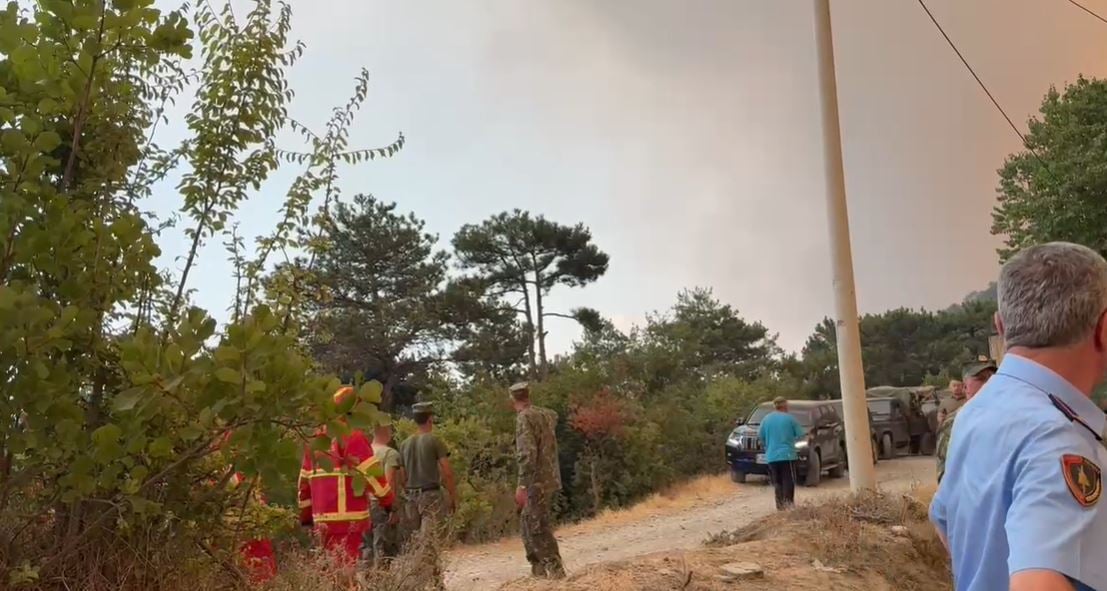 Situata me zjarrin del jashtë kontrollit edhe në Poliçan, urdhërohet evakuimi i banorëve
