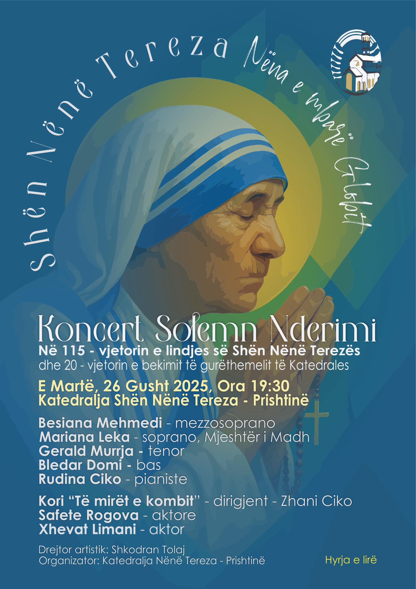 Sonte në Prishtinë: Koncert solemn në nder të Shën Nënë Terezës