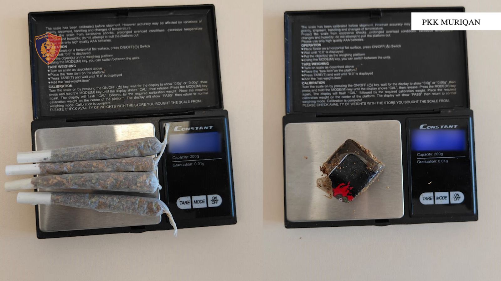 Tentoi të dilte nga Shqipëria me kanabis me vete, arrestohet 23-vjeçari në Muriqan