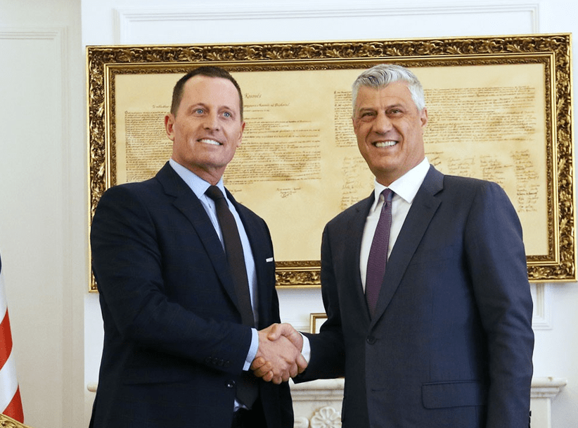 “Thaçi është peng i Hagës”, Grenell: SHBA nuk do të pranojë shkëmbim të territoreve!