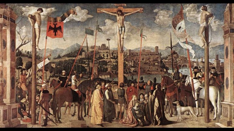 Triumfi i flamurit kuq e zi pas një “Kryqëzimi” të vitit 1501