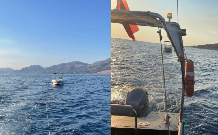 Turistët shqiptarë bllokohen në det pas një defekti në mjetin lundrues