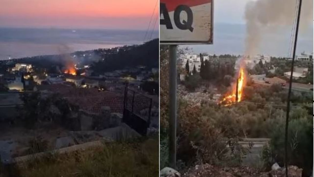 Zjarr në varrezat e fshatit Dhërmi, rrezikohen ullishtet