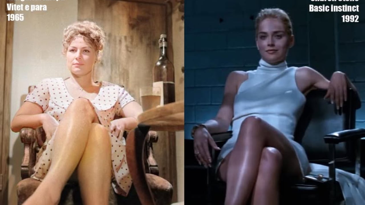 Arkivi i filmit publikon foton e panjohur joshëse të Margarita Xhepës në ’65: Njëlloj si Sharon Stone te “Basic Instinct”