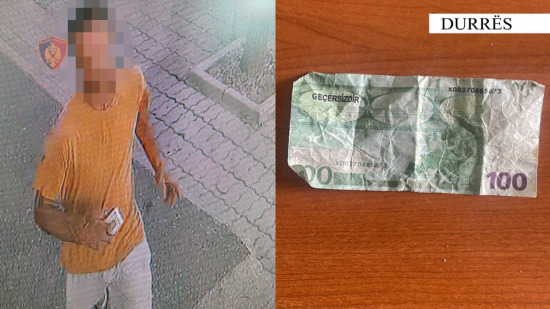 Bleu në market, me kartëmonedhë 100-euroshe false, arrestohet 36-vjeçari