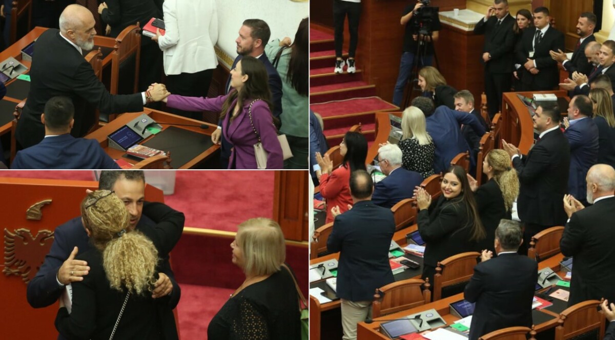 Ç’ndodhi në Kuvend? Prapaskenat, puthje e përqafime me Peleshin pasi zgjidhet kryetar i Kuvendit,Rama shtrëngon duart..