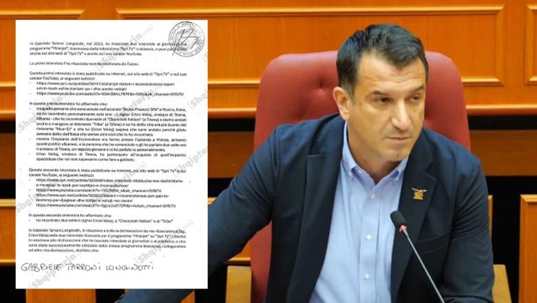 ‘Dëshmitari’ italian e pranon: Gënjeva në ekran për Erion Veliajn pasi më kanë premtuar para!