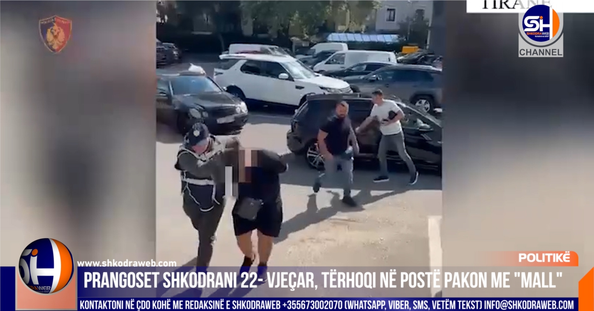 EMRI – Tërhoqi një pako në një postë në Vorë një pako me 7 kile “mall”, arrestohet shkodrani 22- vjeçar