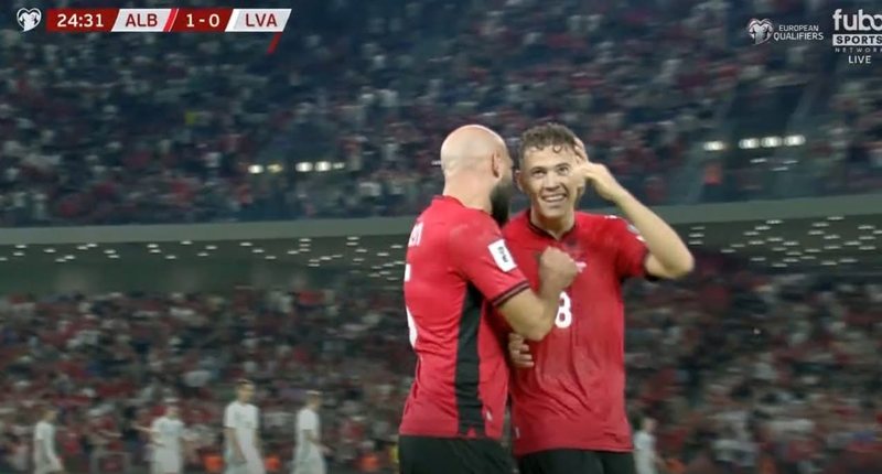 Festë në “Air Albania”, Asllani shënon ndaj Letonisë