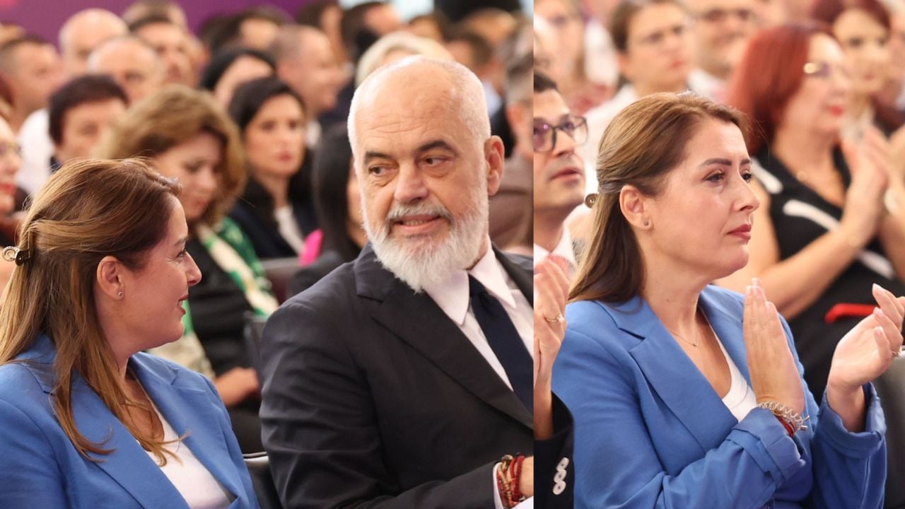 FOTOLAJM/ “E di që s’do ma falësh këtë bombë”, buzëqeshja dhe “shok-u” i Manastirliut në Asamblenë e PS, nga ministre në kryebashkiake e Tiranës