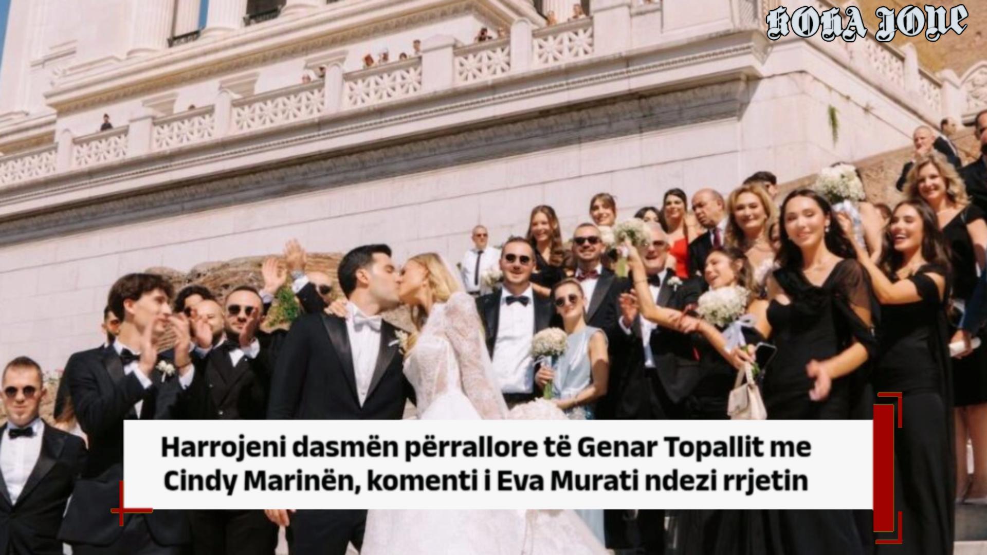 Harrojeni dasmën përrallore të Genar Topallit me Cindy Marinën, komenti i Eva Murati ndezi rrjetin