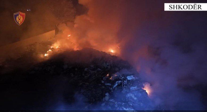 I vuri flakën mbetjeve të grumbulluara, arrestohet pronari i ladfillit në Shkodër