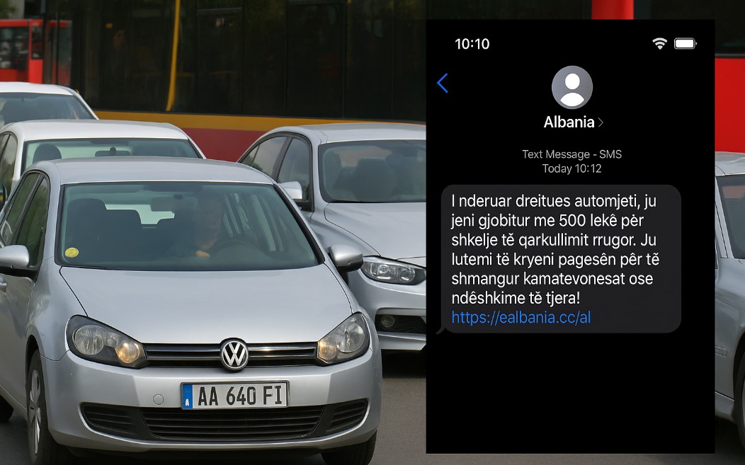 “Jeni gjobitur me 500 lekë…”/ Kujdes! Ky mesazh është mashtrim: Mos e klikoni linkun