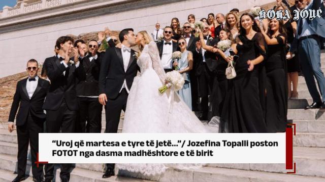 Jozefina Topalli poston FOTOT nga dasma madhështore e të birit