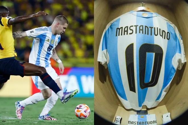 Mastantuono theu rekordin “10” të Maradonës në kombëtaren e Argjentinës