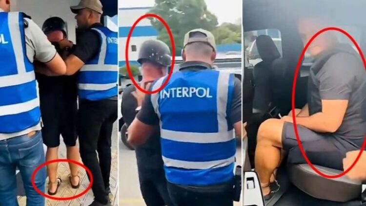 Me pranga në këmbë e duar dhe me helmetë në kokë, del VIDEO e arrestimit të Vilson Pepës
