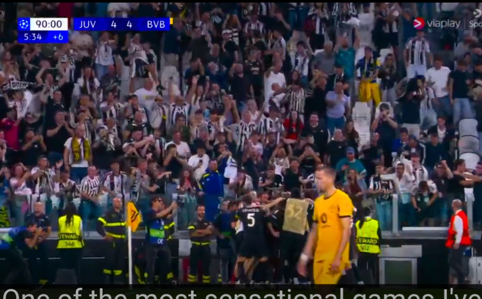 Ndeshje për njerëz me zemër të fortë! Juventusi bën çmendurinë në shtesë, 8 gola për një barazim kundër Borusias së Dortmundit