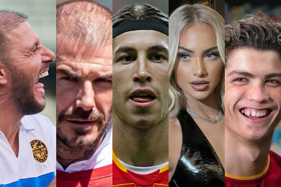 Ndryshimet e habitshme fizike të yjeve të futbollit, si dukeshin para dhe pas ndërhyrjeve estetike