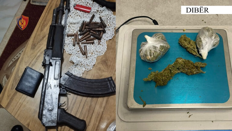 Posedonin armë zjarri dhe lëndë narkotike, arrestohen dy persona në Dibër (Emrat)